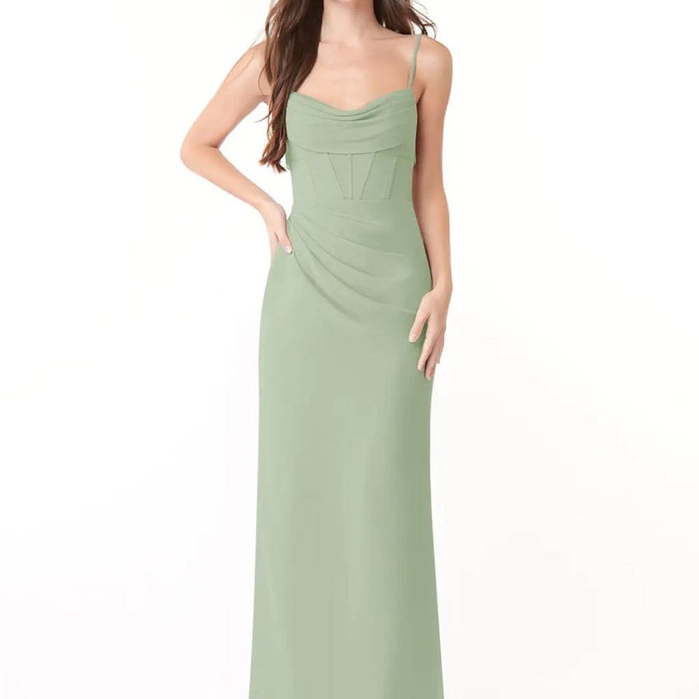 Azazie Mai - Dusty Sage Green Dress